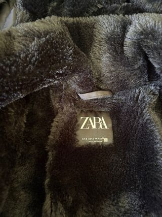 Chaquetón Zara Negro con Capucha desmontable