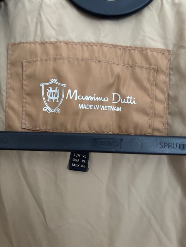 Chaqueta Massimo Dutti Talla XL Marrón