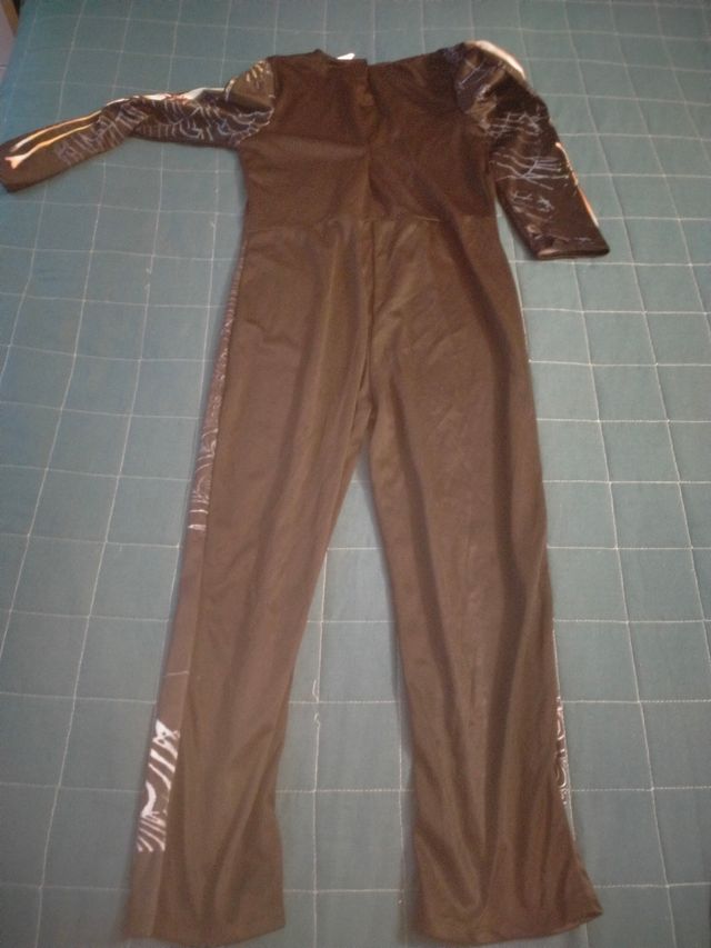 Disfraz esqueleto 140 cm con capucha/careta