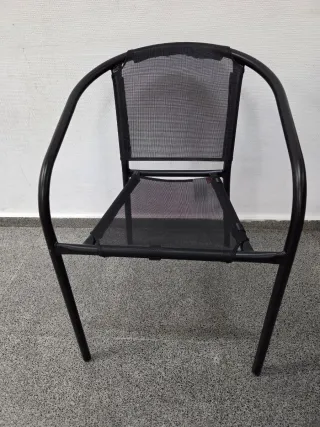 Sillas de exterior negras