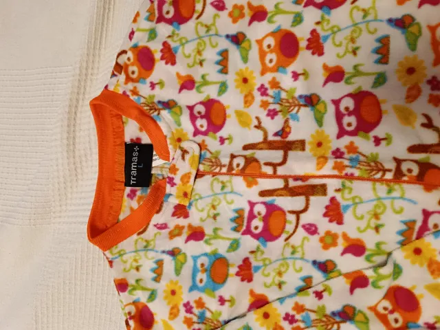 Pijama mono mujer búhos y flores