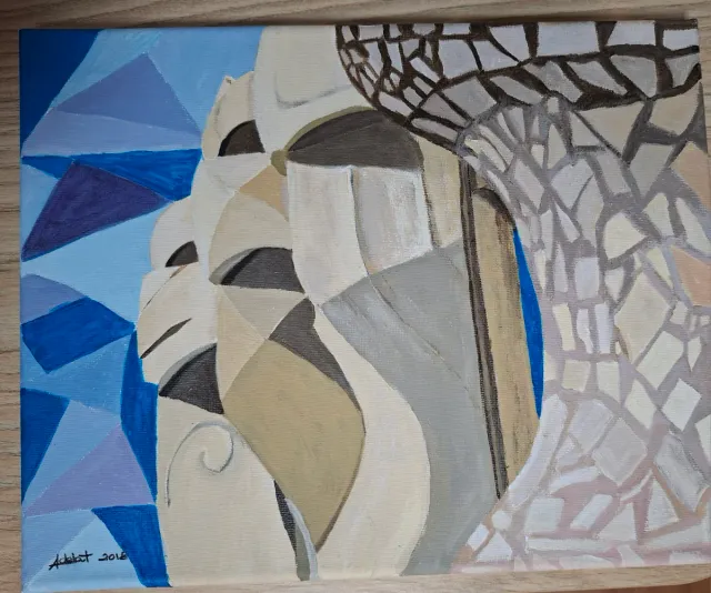 Óleo Un trocito de la Pedrera,24X30