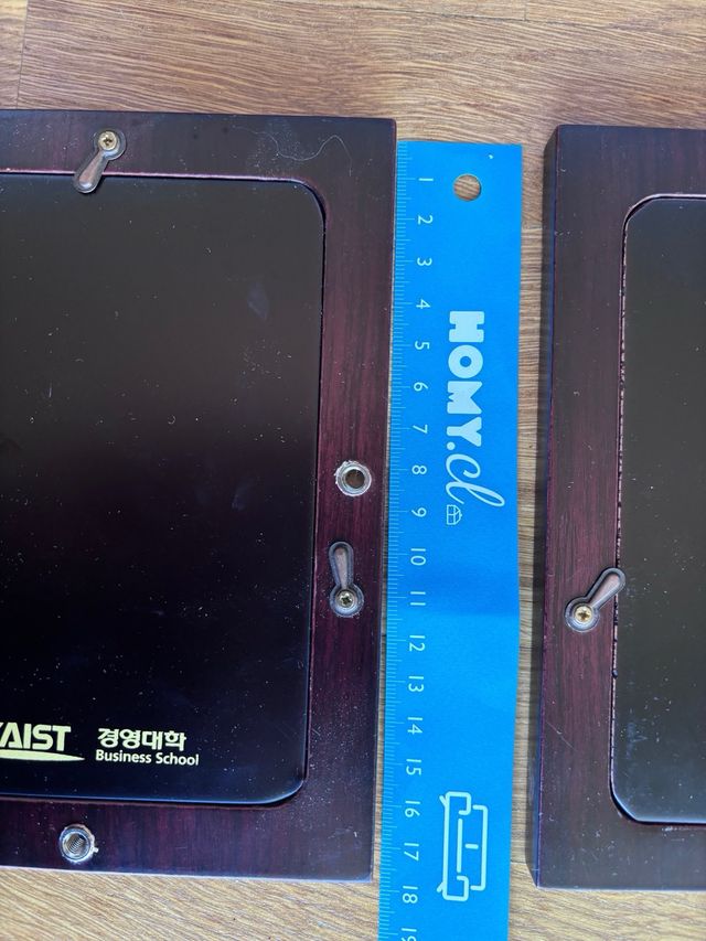 Par Marcos Madera Decorados Mariposas Flores