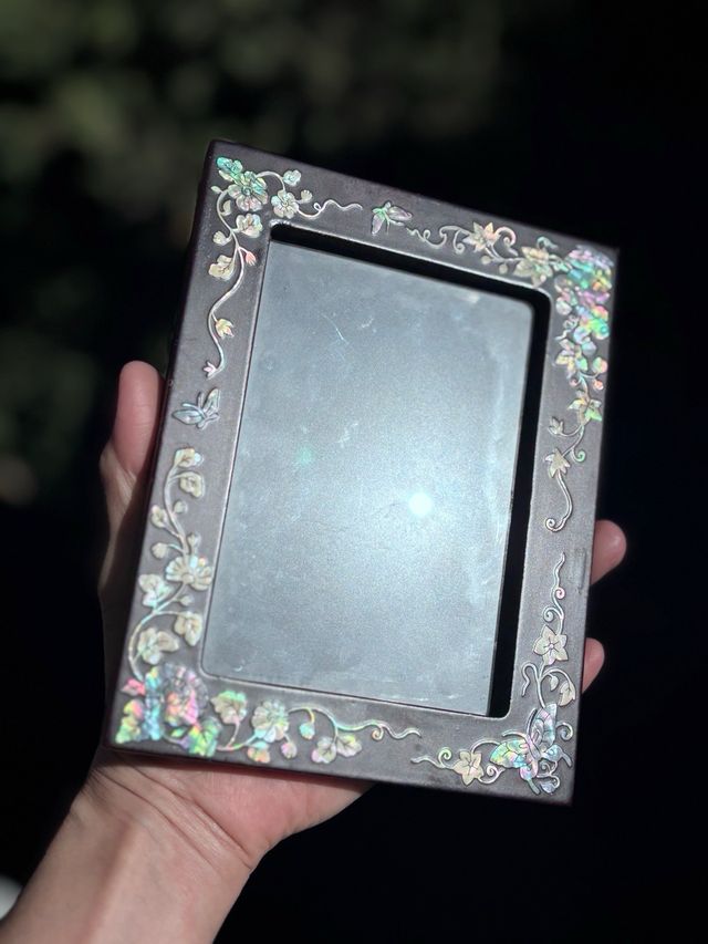 Par Marcos Madera Decorados Mariposas Flores