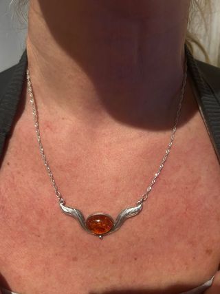 Colgante Plata 1 Ley Ámbar