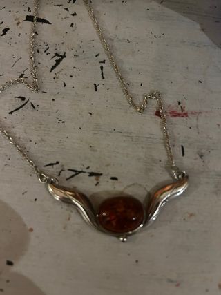 Colgante Plata 1 Ley Ámbar