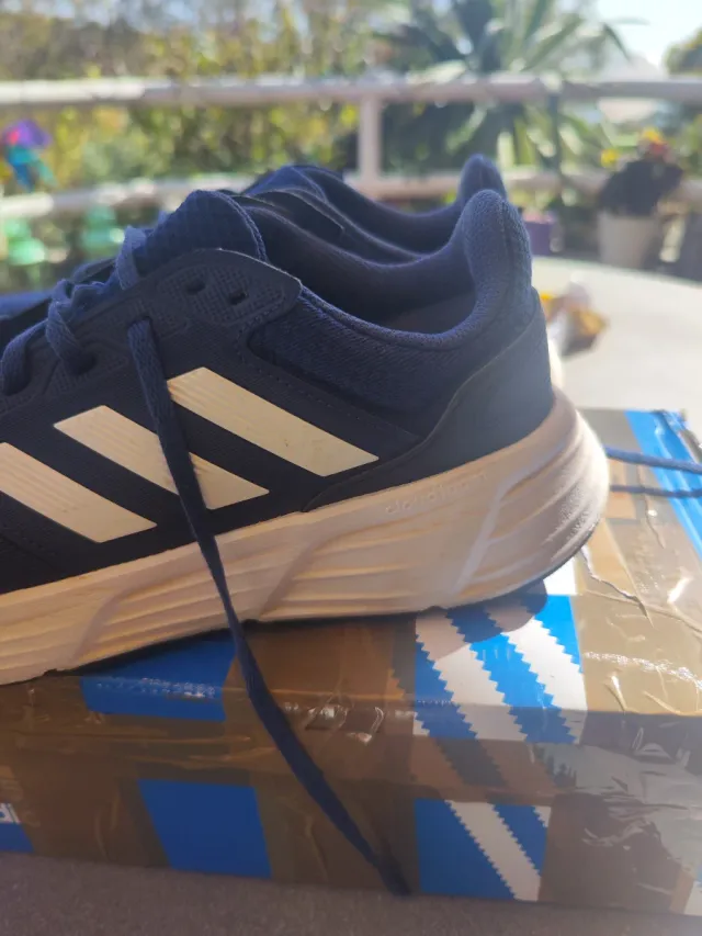 Zapatillas Running Adidas Azul y Blanco