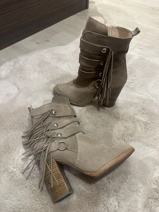 Botines Zara Beige Talla 38