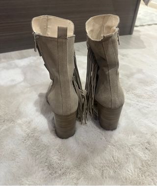 Botines Zara Beige Talla 38