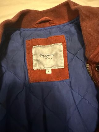 Chaqueta Bomber Pepe Jeans Roja Hombre