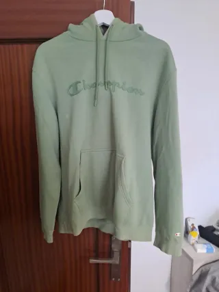 Sudadera Champion Verde con Capucha