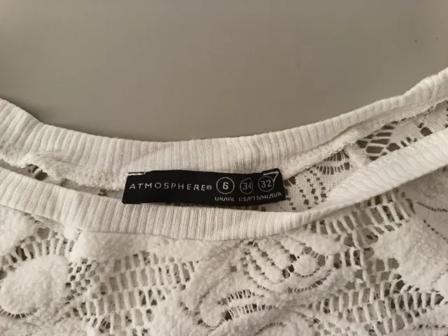 Camiseta blanca de encaje