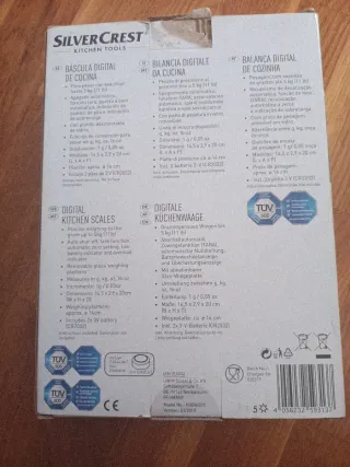 Báscula Digital Cocina SilverCrest 5kg