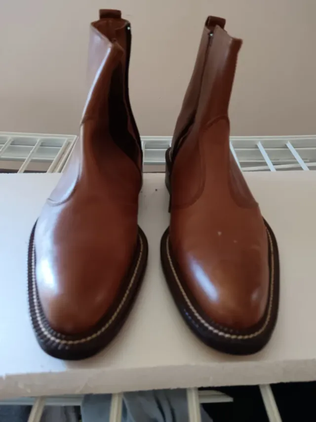 Stivaletti marroni n.41 usati una volta