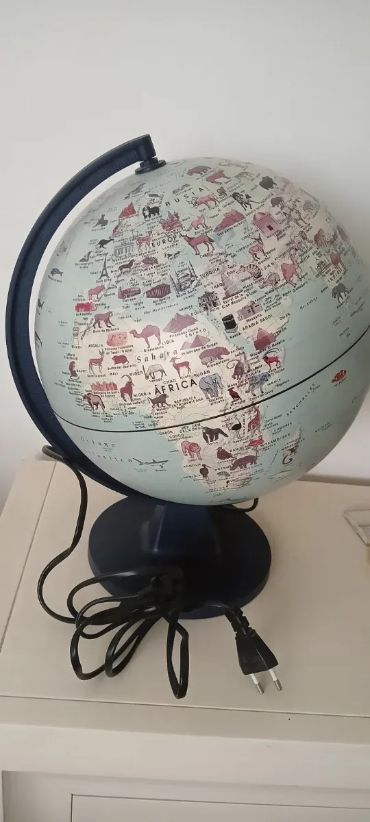 Lámpara Globo Terráqueo Animales