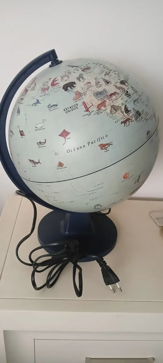 Lámpara Globo Terráqueo Animales