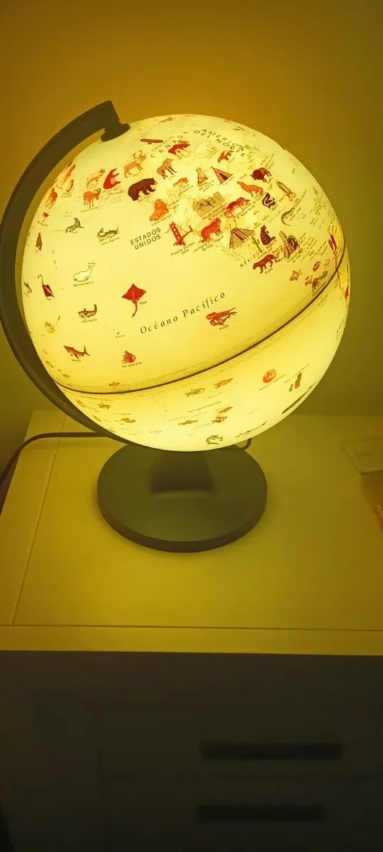Lámpara Globo Terráqueo Animales