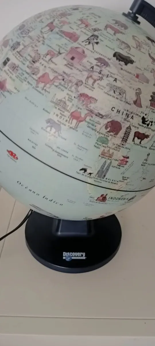 Lámpara Globo Terráqueo Animales