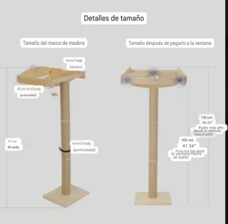 Amaca da finestra per gatti con tiragraffi