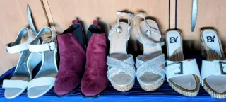 Lote Zapatos Mujer Morado y Blanco (cada uno 5€)