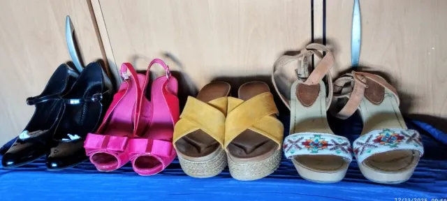 Lote Zapatos Mujer Morado y Blanco (cada uno 5€)