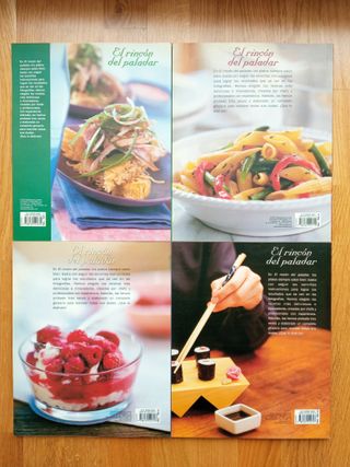 Pack 4 libros de cocina nuevo – Pasta, japonesa...