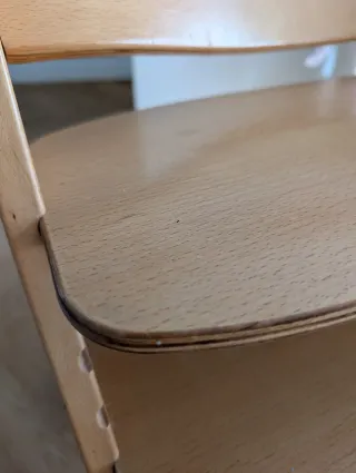 Trona silla Hauck de madera