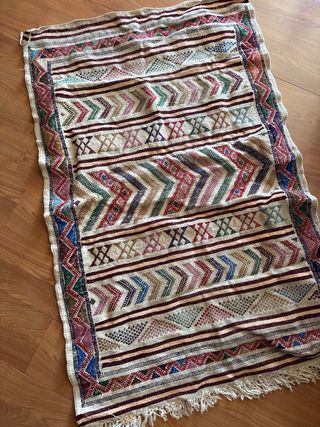 Alfombra Marroquí Beige Multicolor