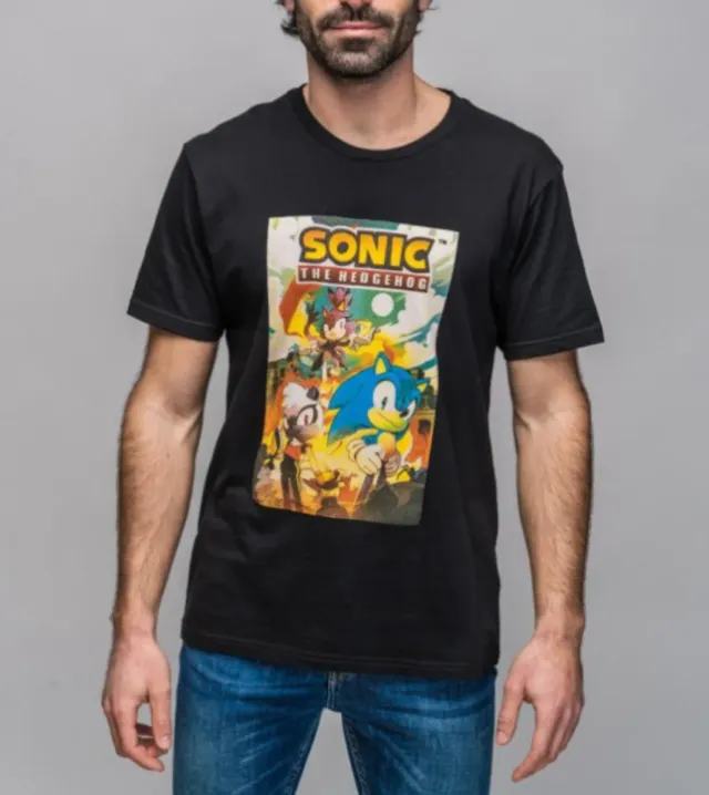 Camiseta Sonic Talla L (2) y XL (2).