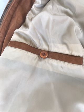 Chaqueta Bomber Ante Caballero Marrón