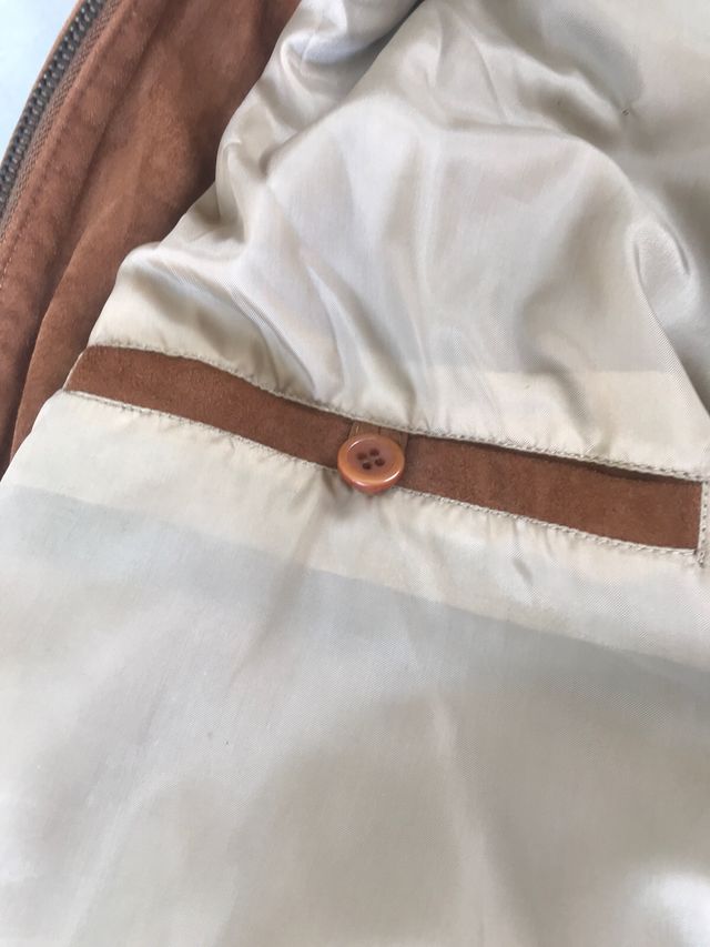 Chaqueta Bomber Ante Caballero Marrón