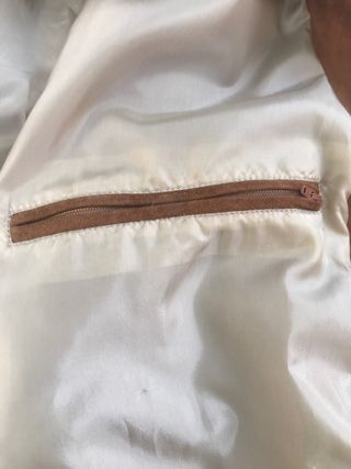 Chaqueta Bomber Ante Caballero Marrón