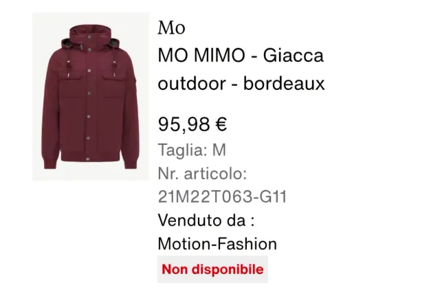 Giacca invernale uomo