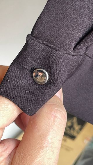 Vestido negro corto Zara con pedrería Nochevieja