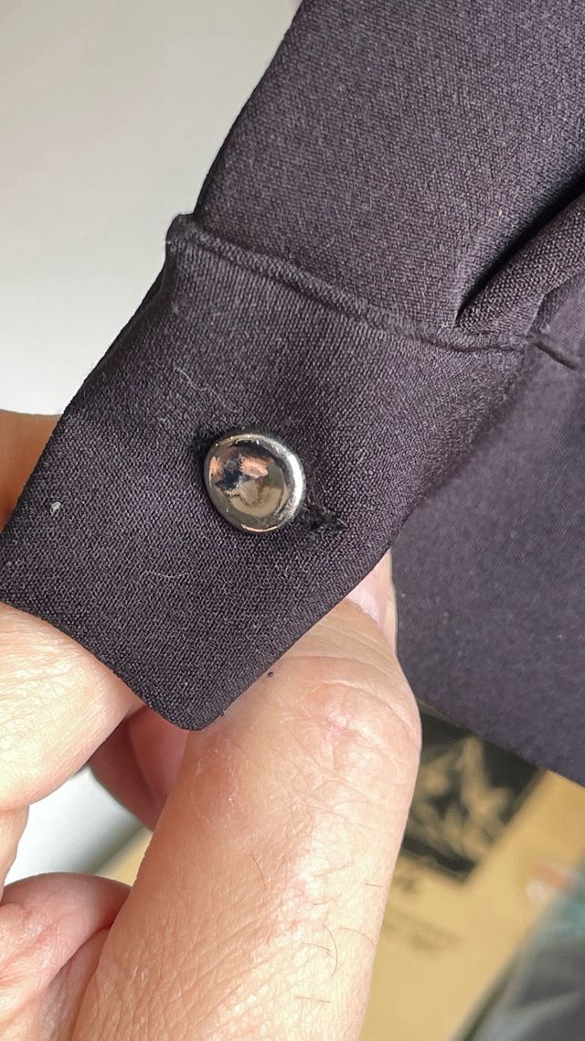 Vestido negro corto Zara con pedrería