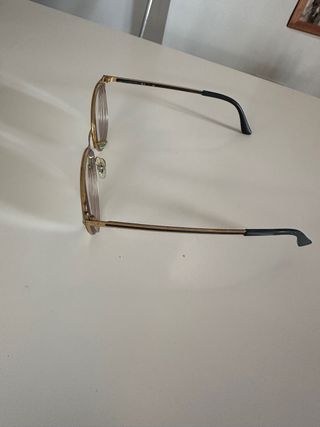 Armadura Gafas Ray Ban Negra y Dorada