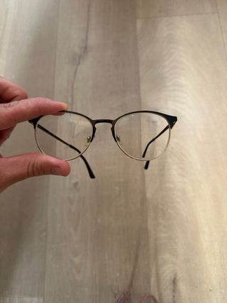 Armadura Gafas Ray Ban Negra y Dorada