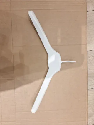 30 grucce bianche in plastica gancio girevole