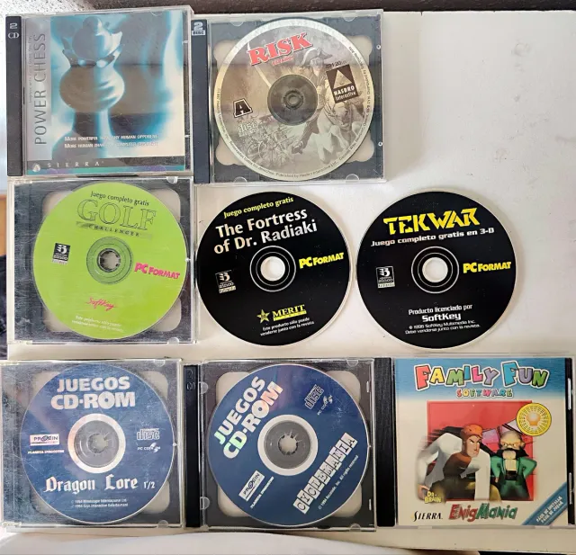 Lote 7 Juegos PC Clásicos 90s
