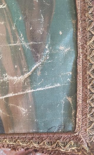 Antiguo tapiz San Antonio y Niño Jesús