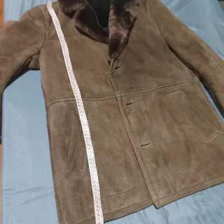 Chaquetón ante caballero marrón XL/52. Muy poco us