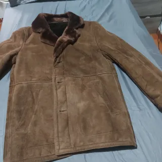 Chaquetón ante caballero marrón XL/52. Muy poco us