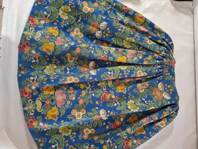 Traje de Fallera Azul y Dorado niña de 6 a 8 años