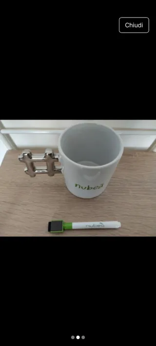 Tazza Nubea con manico a #