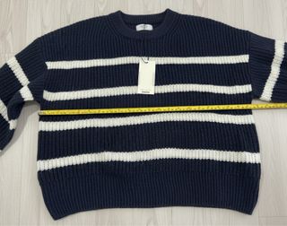 Jersey Rayas Azul Marino y Blanco Talla M