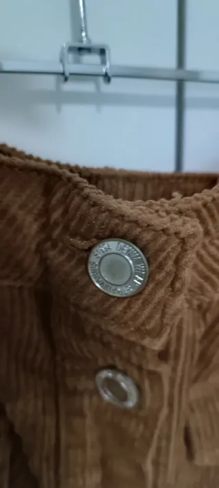 Falda marrón de pana