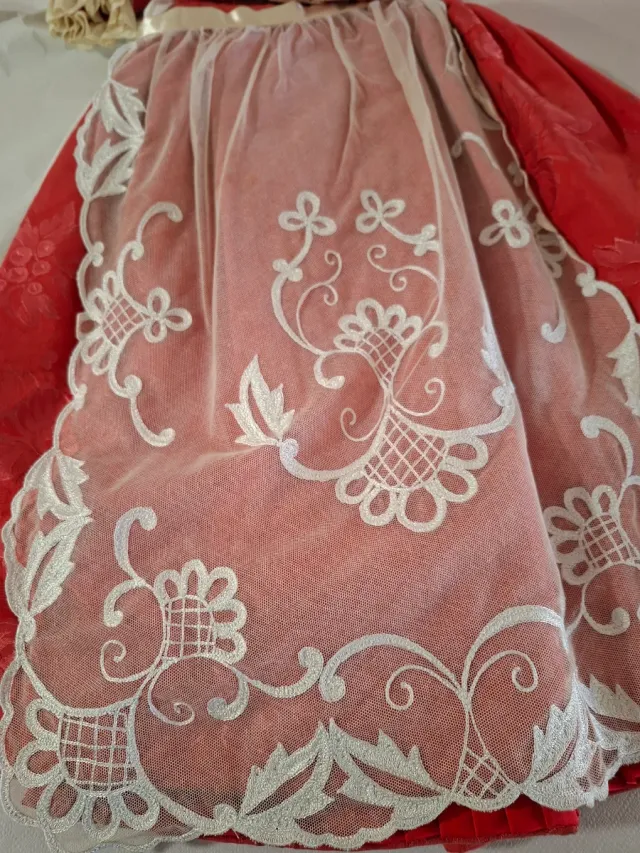 Traje Fallera Niña 5-7 años Rojo