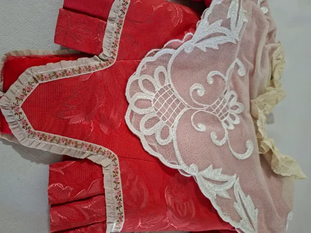 Traje Fallera Niña 5-7 años Rojo