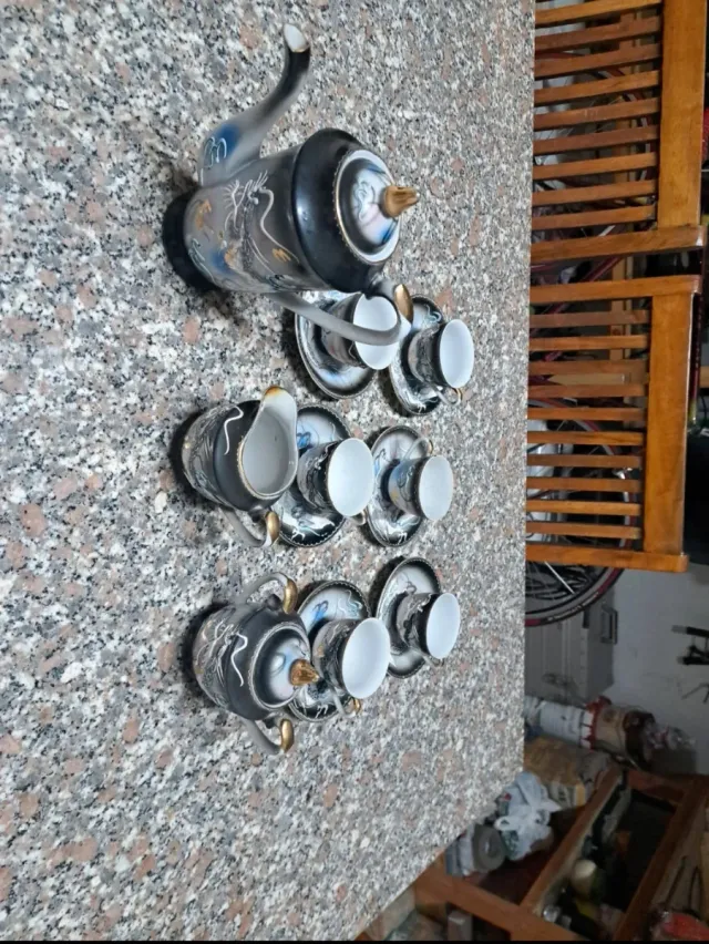 Set Tè Cinese Porcellana Draghi