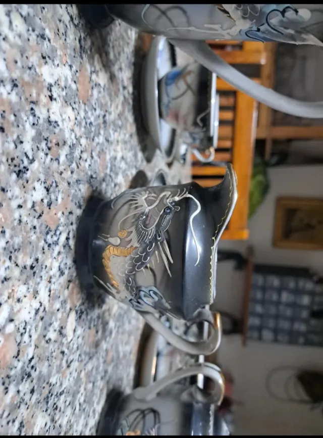 Set Tè Cinese Porcellana Draghi